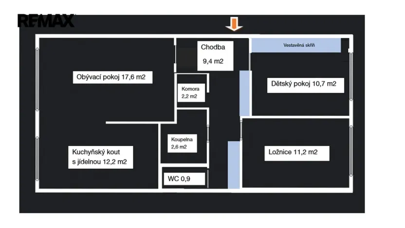 Pronájem bytu 3+kk, Praha - Michle, Bítovská, 66 m2