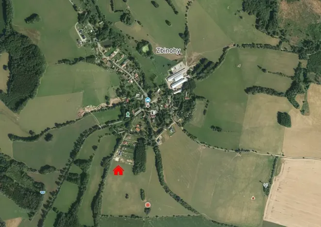 Prodej pozemku pro bydlení, Zbinohy, 1297 m2
