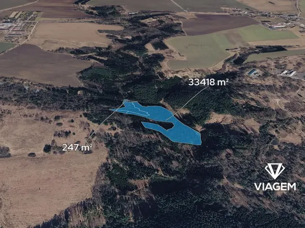 Prodej podílu lesa, Tábor, 3740 m2