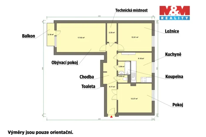 Prodej bytu 3+1, Mariánské Lázně, Lužická, 68 m2