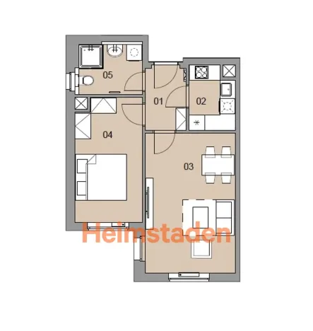 Pronájem bytu 2+1, Plzeň - Jižní Předměstí, Magisterská, 44 m2