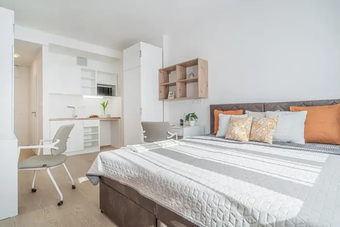 Pronájem bytu 1+kk, Praha - Vysočany, Lisabonská, 20 m2