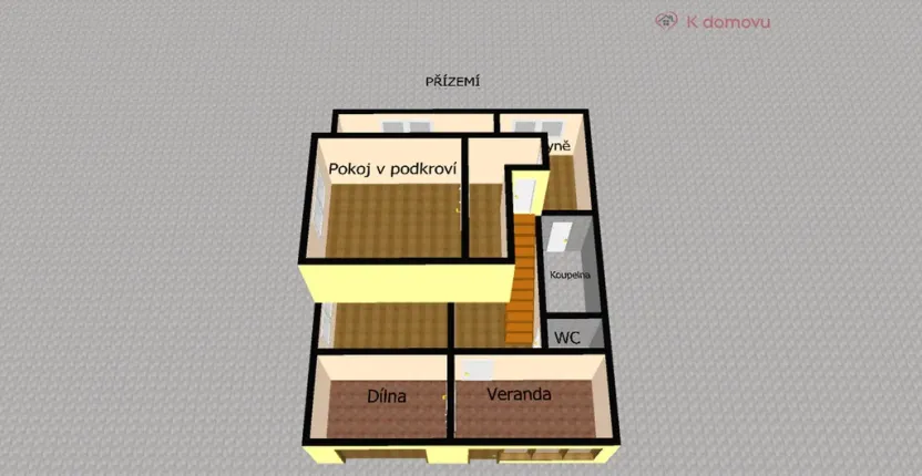 Prodej rodinného domu, Přerov - Přerov VIII-Henčlov, Výmyslov, 64 m2