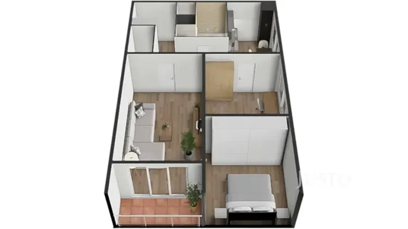 Prodej bytu 3+1, Bavorov, Na Sídlišti, 70 m2