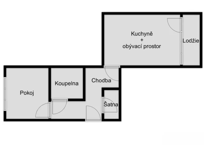 Prodej bytu 2+kk, Ústí nad Labem - Severní Terasa, Kmochova, 44 m2