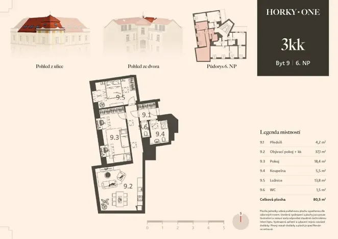 Prodej bytu 3+kk, Praha - Nusle, V Horkách, 81 m2