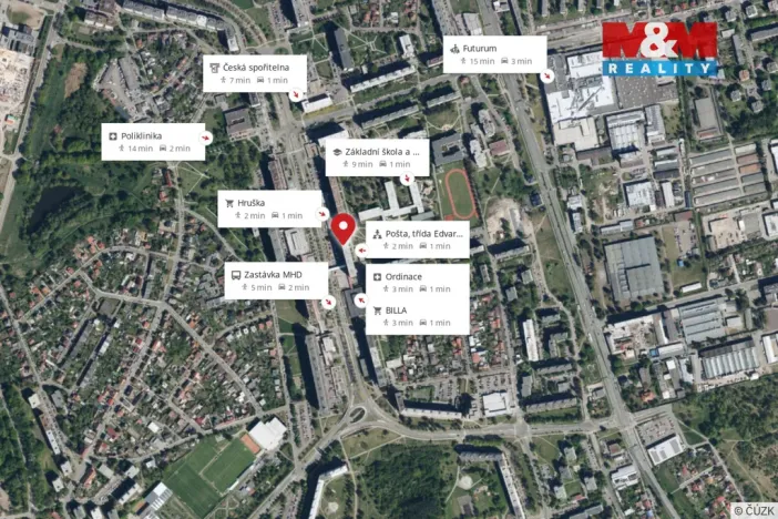 Prodej bytu 3+1, Hradec Králové - Nový Hradec Králové, třída Edvarda Beneše, 79 m2
