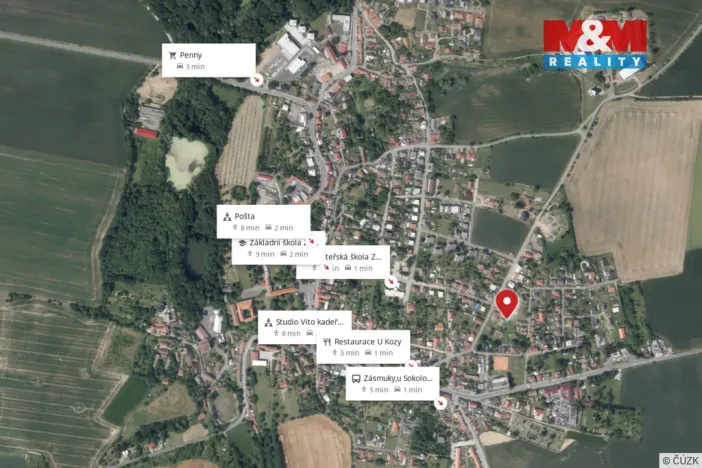 Prodej pozemku pro bydlení, Zásmuky, 602 m2