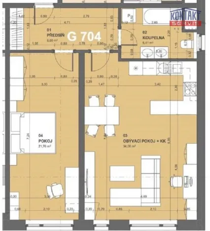 Pronájem bytu 2+kk, České Budějovice - České Budějovice 2, 75 m2