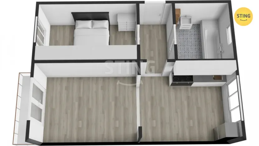 Prodej bytu 2+kk, Ostrava, Jubilejní, 49 m2