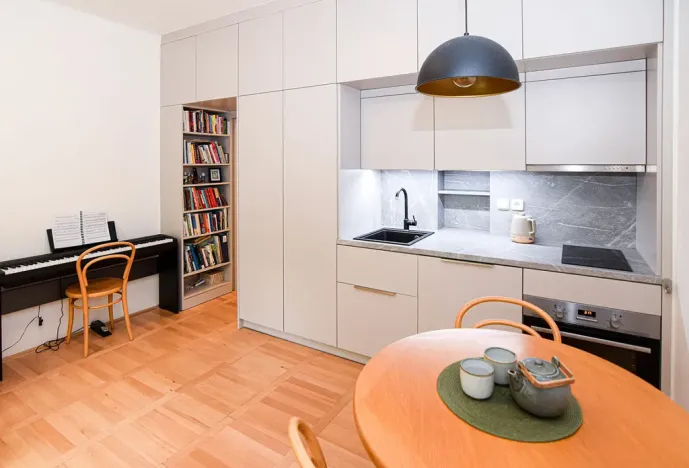 Pronájem bytu 1+kk, Praha - Vinohrady, Šrobárova, 28 m2