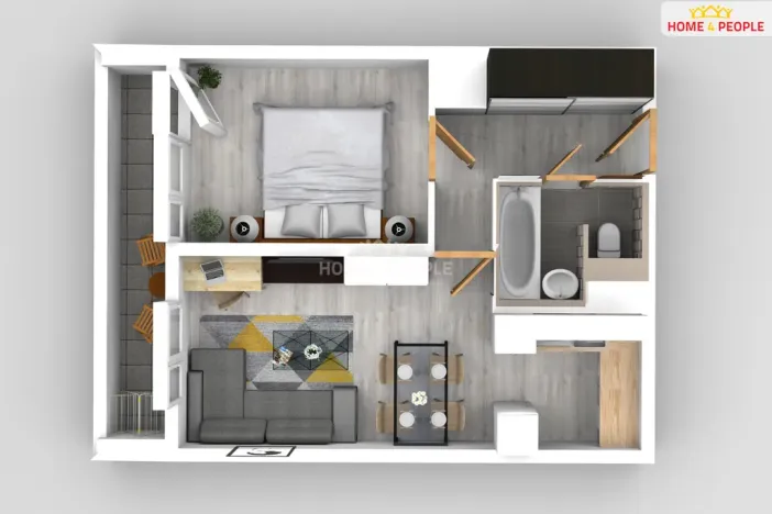 Pronájem bytu 2+kk, Praha - Hostivař, Hornoměcholupská, 40 m2