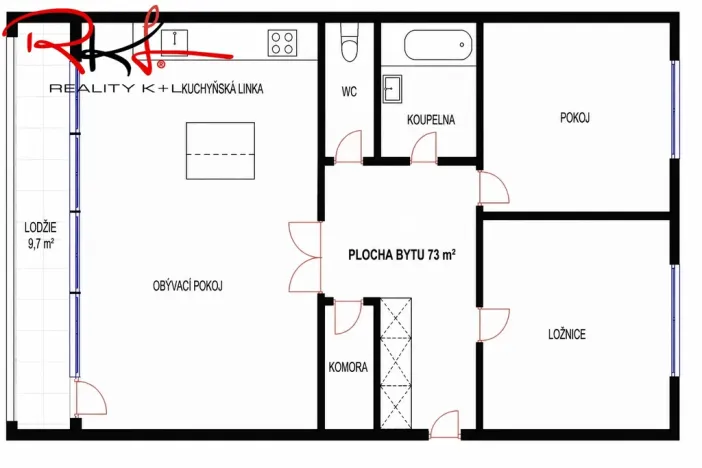 Prodej bytu 3+kk, Praha, U jezera, 83 m2