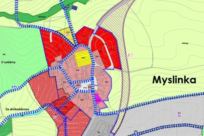 Prodej pozemku pro bydlení, Myslinka, 1244 m2