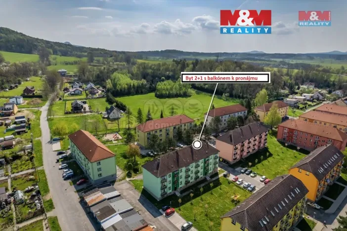 Pronájem bytu 2+1, Zákupy, Družstevní, 54 m2
