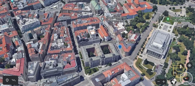 Pronájem bytu 2+kk, Brno - Brno-město, Jezuitská, 41 m2