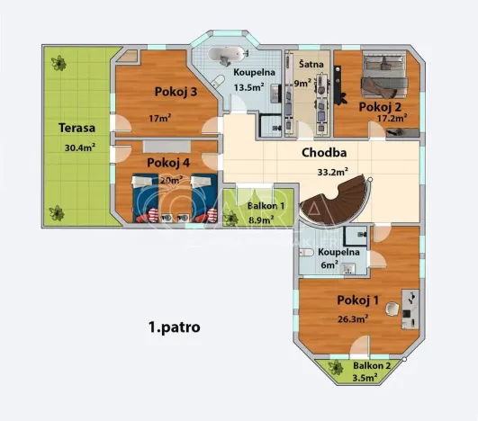 Prodej rodinného domu, Jesenice, Borová, 280 m2