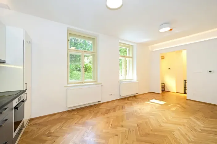 Pronájem bytu 1+kk, Praha - Smíchov, Na Březince, 32 m2
