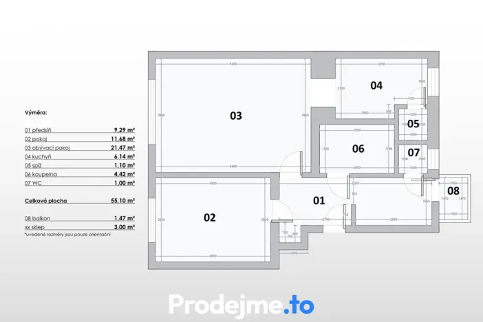 Prodej bytu 2+1, Praha - Libeň, Čihákova, 55 m2