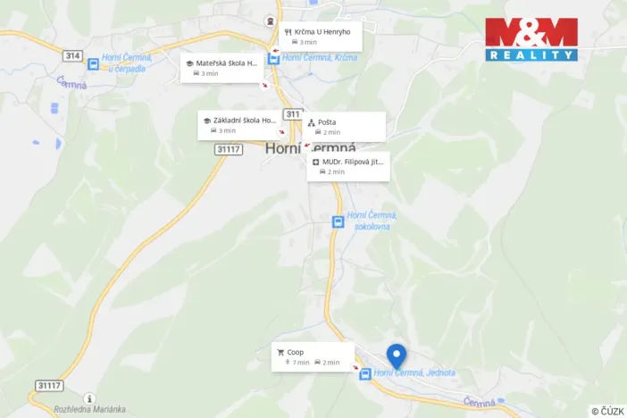 Prodej rodinného domu, Horní Čermná, 55 m2