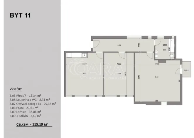 Prodej bytu 4+kk, Velvary, Chržínská, 115 m2