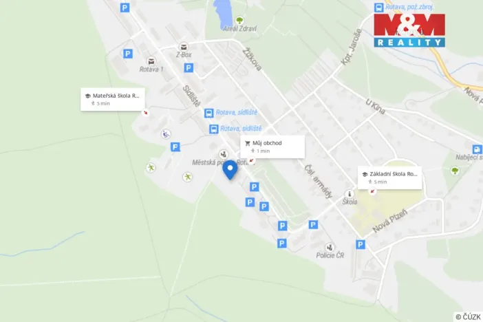 Prodej bytu 1+1, Rotava, Sídliště, 36 m2