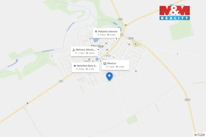Prodej pozemku pro bydlení, Dřevčice, 806 m2