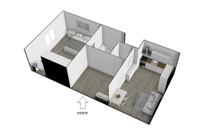 Pronájem bytu 1+1, Brno - Královo Pole, Hrubého, 42 m2