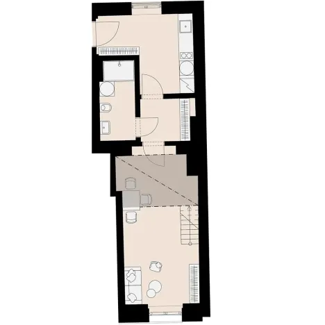 Pronájem bytu 1+1, Praha - Žižkov, Jeronýmova, 35 m2