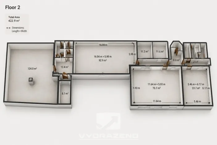Prodej kanceláře, Mladá Boleslav - Mladá Boleslav IV, Ptácká, 1800 m2