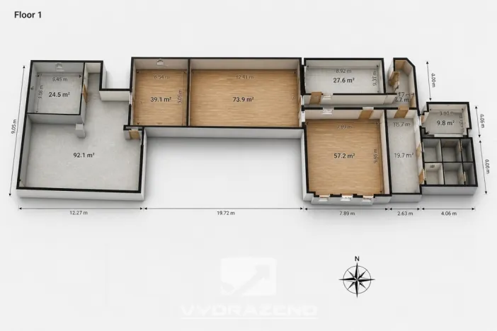 Prodej obchodního prostoru, Mladá Boleslav - Mladá Boleslav IV, Ptácká, 1800 m2