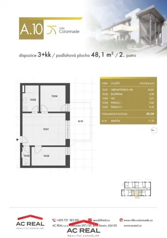 Prodej bytu 3+kk, Lednice, Slovácká, 48 m2