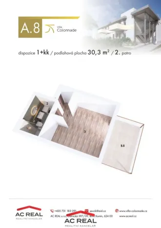 Prodej bytu 1+kk, Lednice, Slovácká, 30 m2