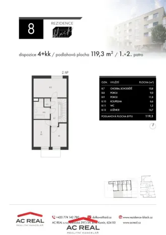 Prodej bytu 4+kk, Brno, Charbulova, 119 m2