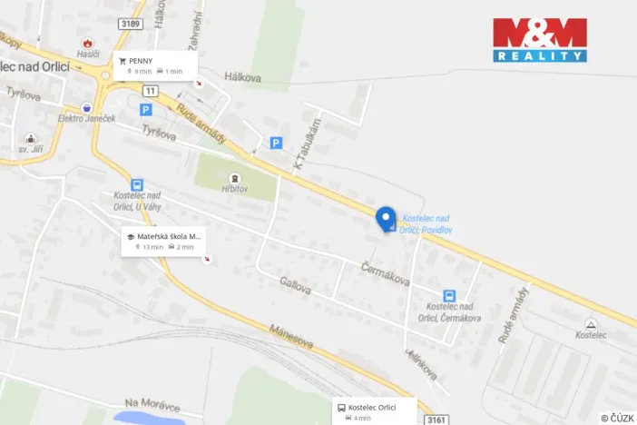 Prodej bytu 2+1, Kostelec nad Orlicí, Rudé armády, 59 m2