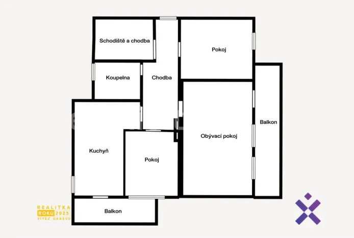 Pronájem bytu 3+1, Zlín, Jiráskova, 78 m2