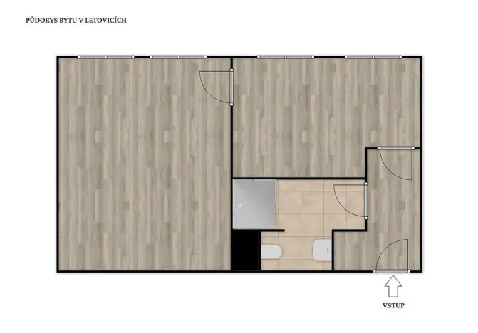 Prodej bytu 2+kk, Letovice, Komenského, 50 m2