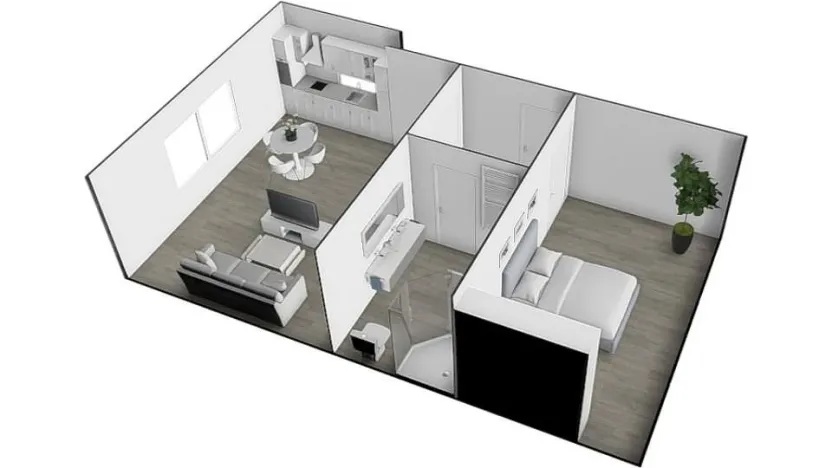 Pronájem bytu 2+kk, Brno - Ivanovice, Hřebíčková, 48 m2