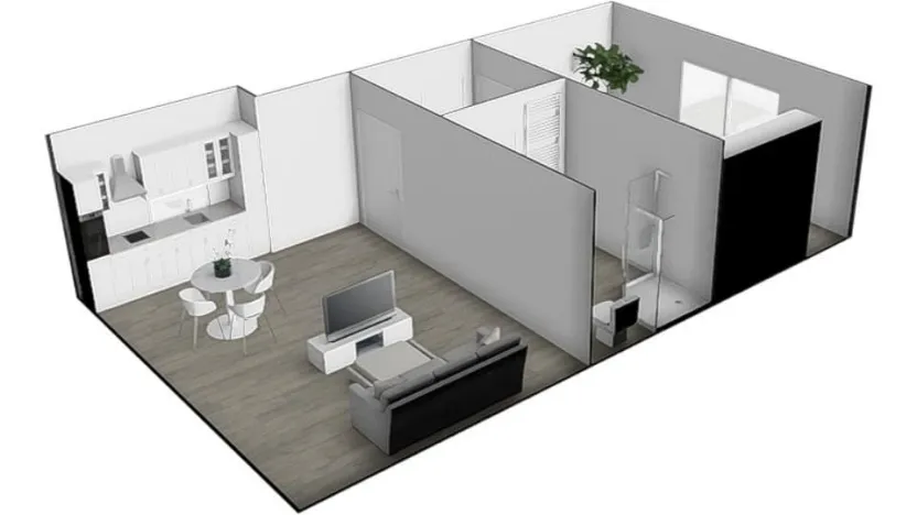 Pronájem bytu 2+kk, Brno - Ivanovice, Hřebíčková, 48 m2