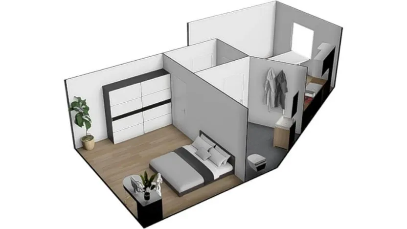 Pronájem bytu 2+kk, Brno - Ivanovice, Hřebíčková, 33 m2
