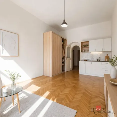 Prodej bytu 2+kk, Praha - Žižkov, Hartigova, 47 m2