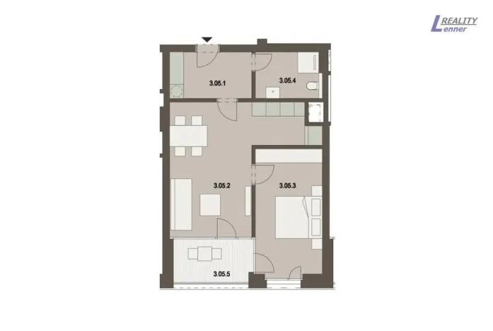 Pronájem bytu 2+kk, Praha - Třebonice, Do zahrádek II, 59 m2