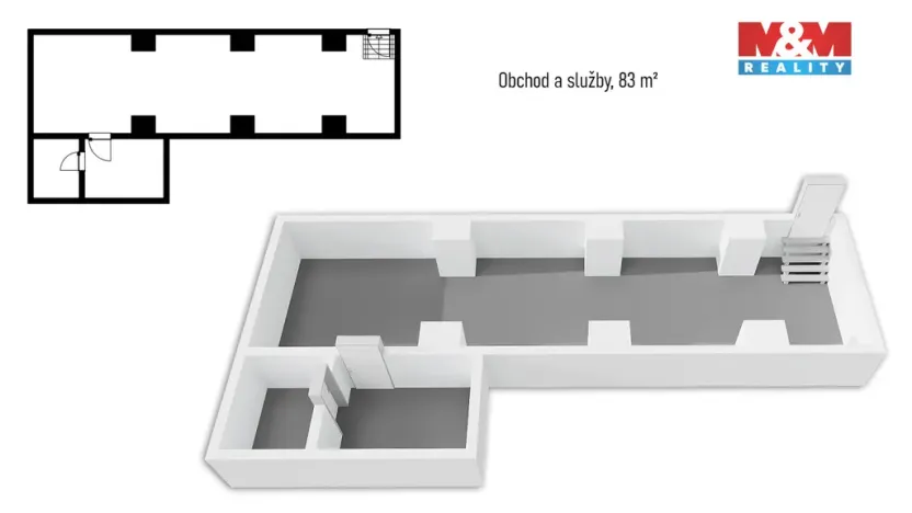 Prodej obchodního prostoru, Praha - Libeň, Pod Labuťkou, 83 m2
