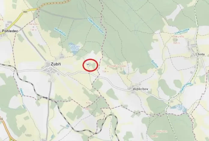 Prodej lesa, Zubří, 843 m2