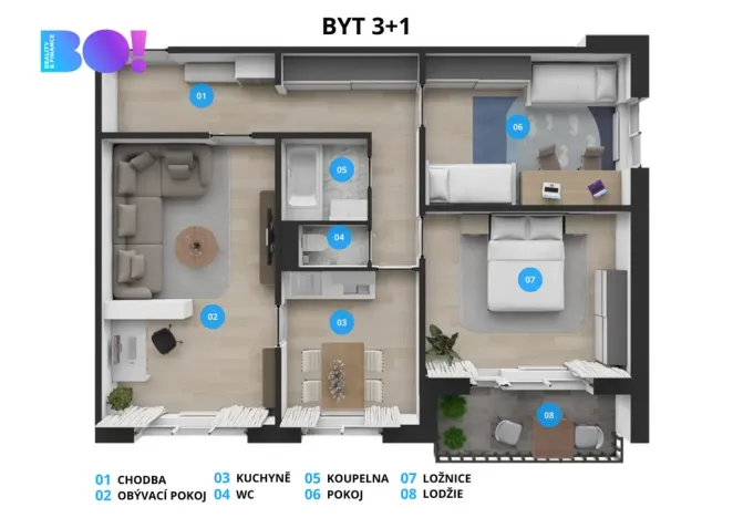 Prodej bytu 3+1, Bohumín, Tovární, 79 m2