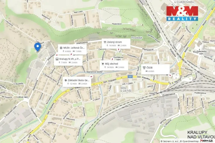 Pronájem bytu 1+kk, Kralupy nad Vltavou, Přemyslova, 38 m2