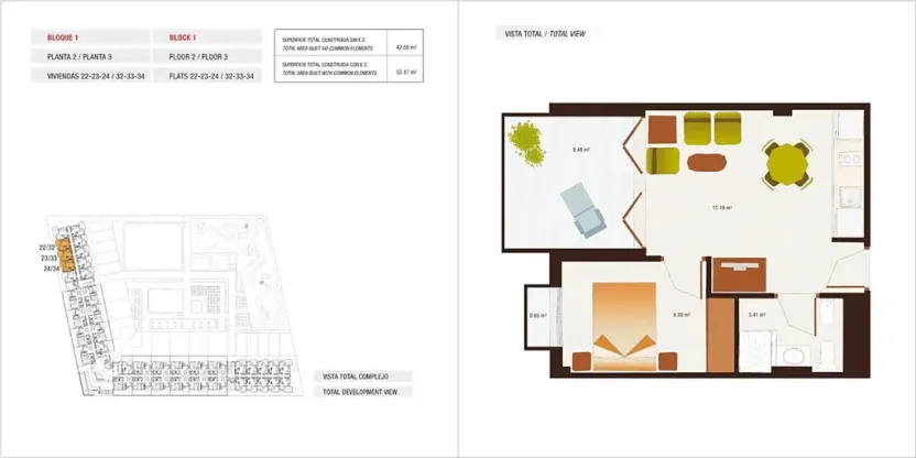 Prodej bytu 2+kk, Archena, Španělsko, 42 m2