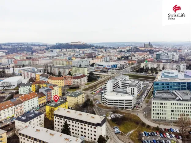 Pronájem bytu 2+kk, Brno, Renneská třída, 44 m2