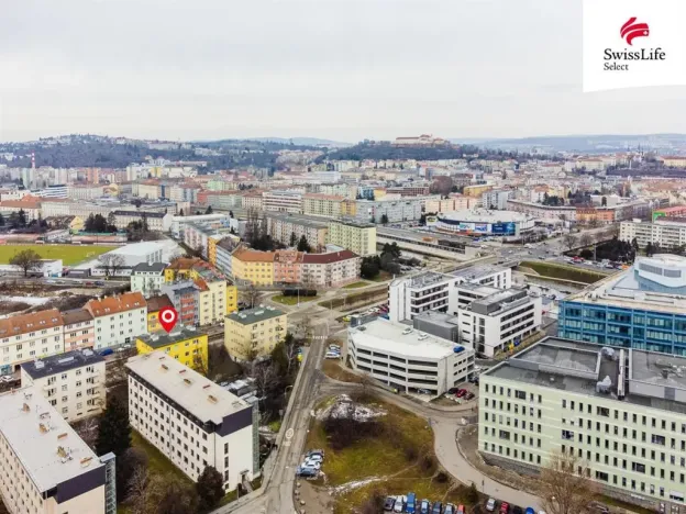 Pronájem bytu 2+kk, Brno, Renneská třída, 44 m2