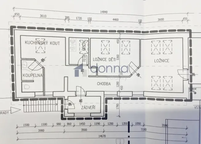 Pronájem bytu 2+1, Praha, Kutnohorská, 68 m2